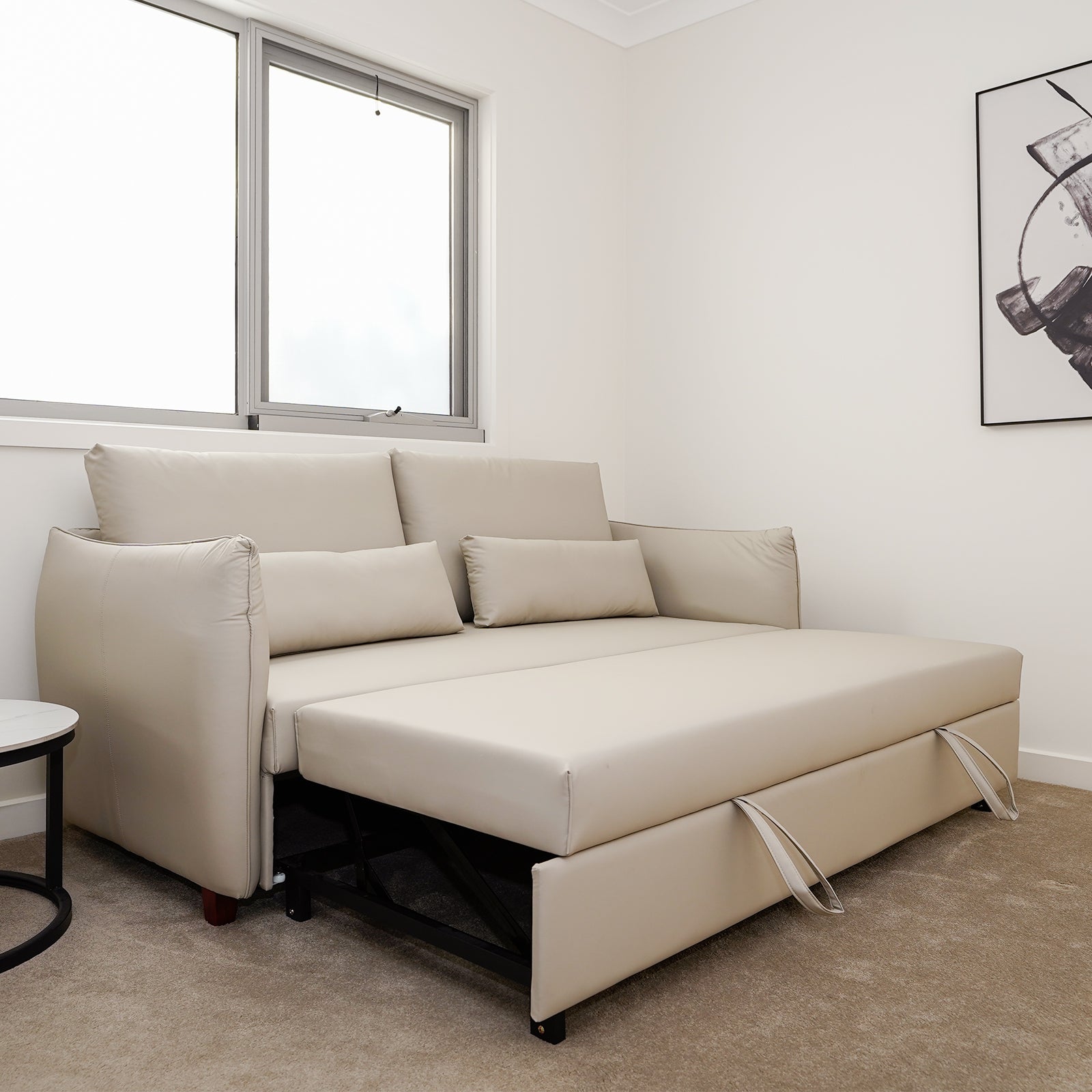 Leather Touch Sofa Bed - PEIYITAO FURNITURE