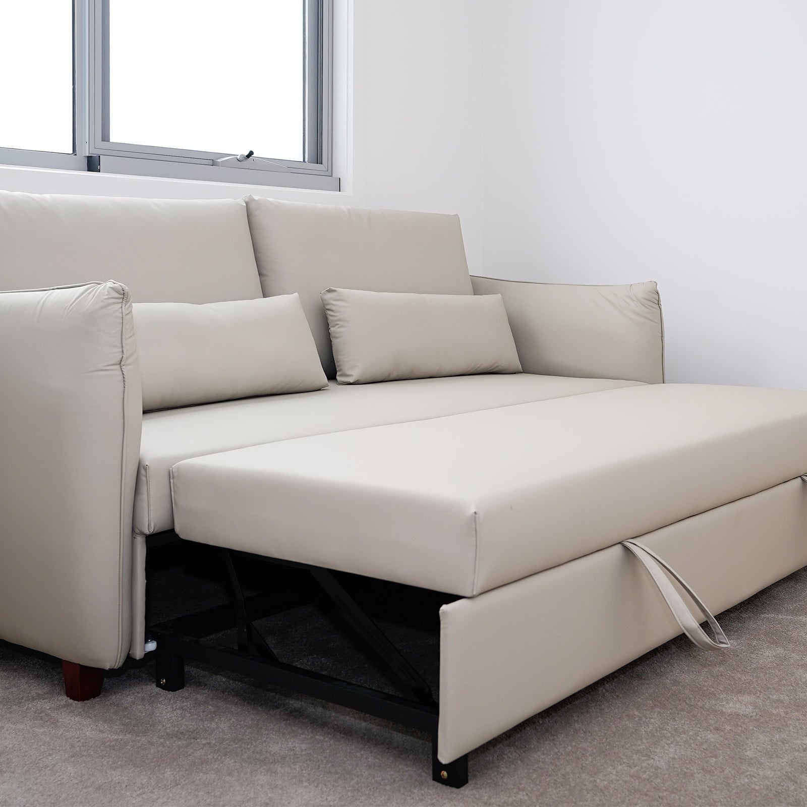 Leather Touch Sofa Bed - PEIYITAO FURNITURE 