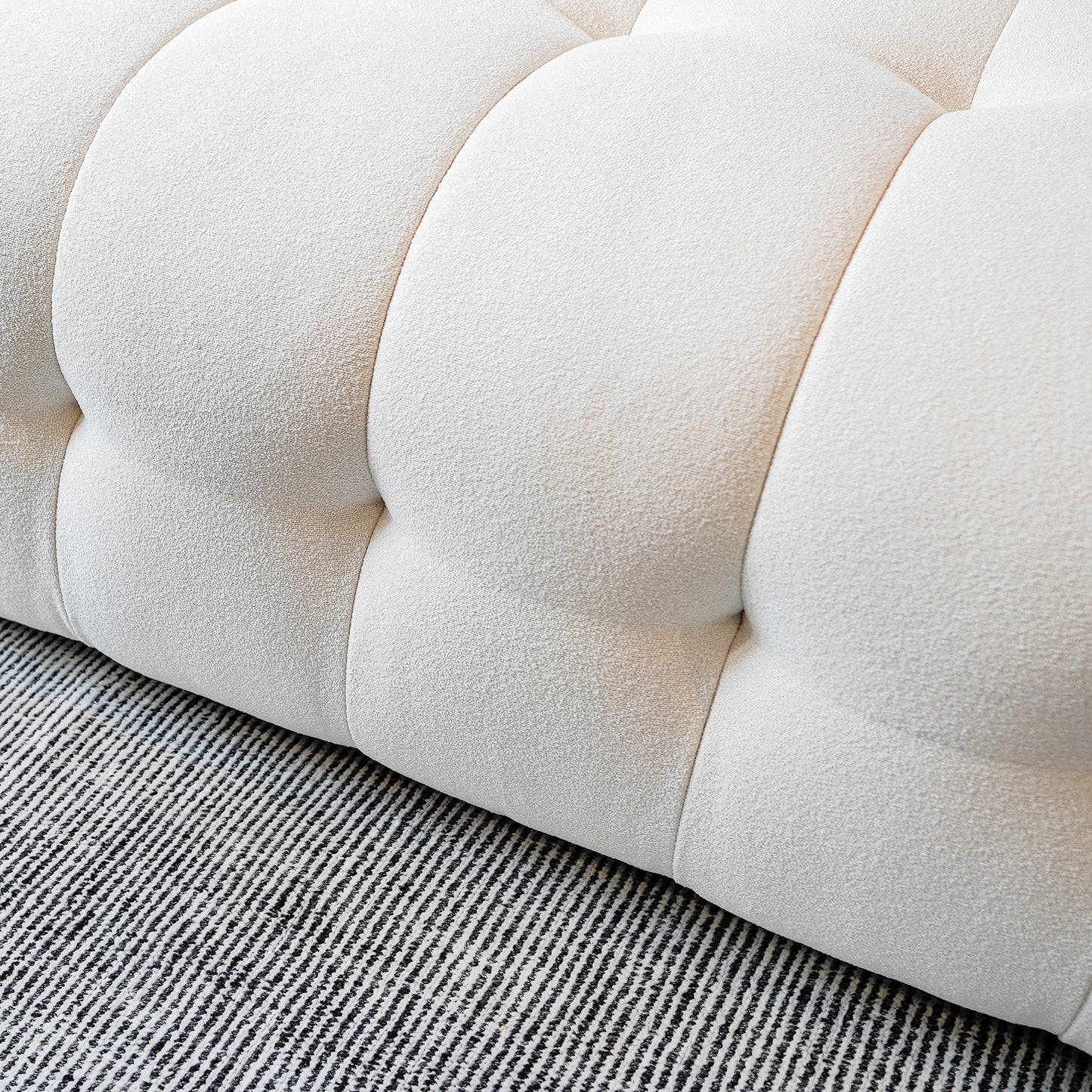 Pearl White Marshmallow Sofa - PEIYITAO FURNITURE 