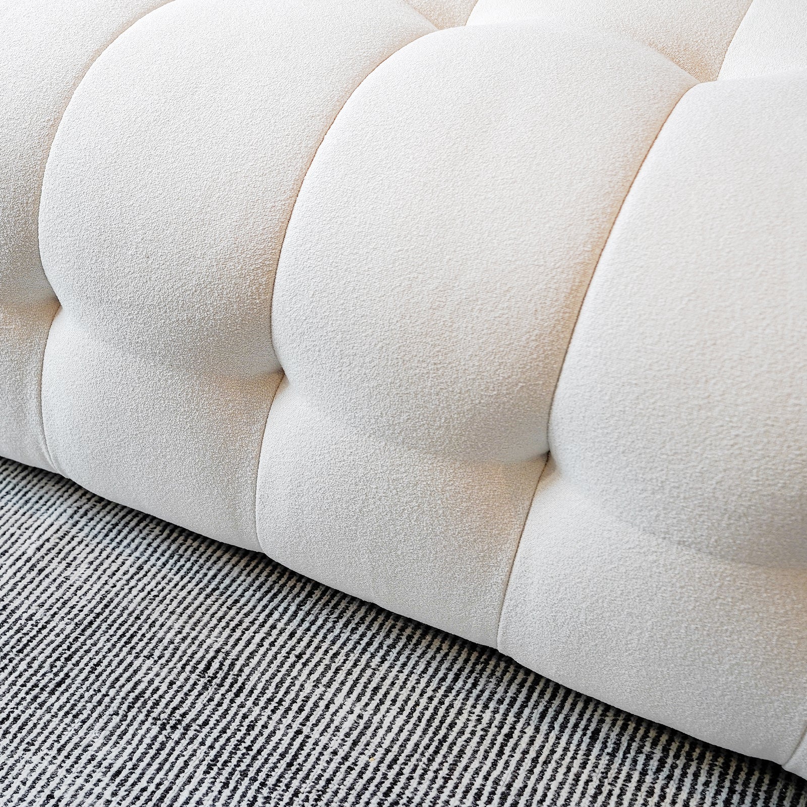 Pearl White Marshmallow Sofa - PEIYITAO FURNITURE 