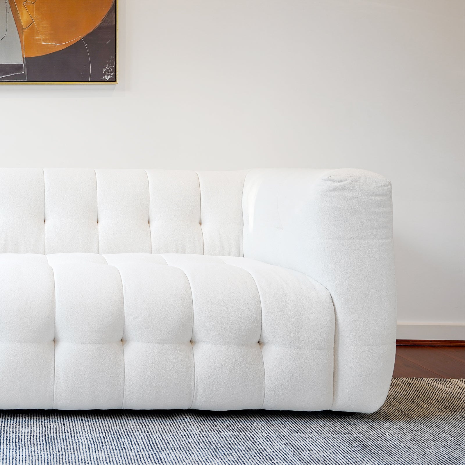 Pearl White Marshmallow Sofa - PEIYITAO FURNITURE 