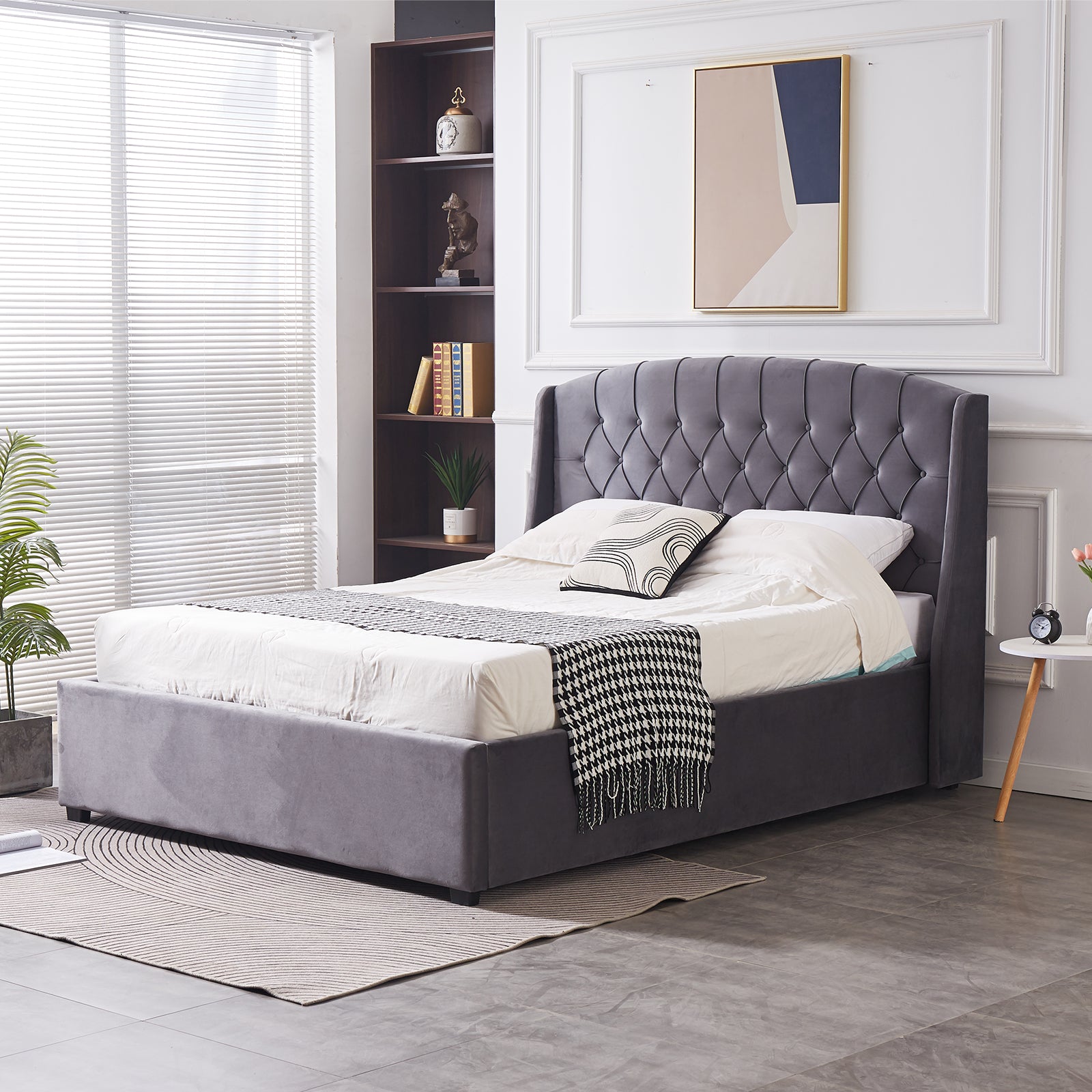 Queen Size Bed - PEIYITAO FURNITURE 