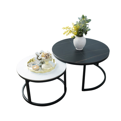 Stone Coffee Table Set - PEIYITAO FURNITURE 