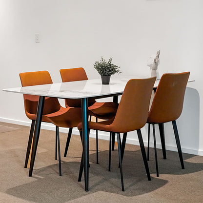 Stone Dining Table Set - PEIYITAO FURNITURE 