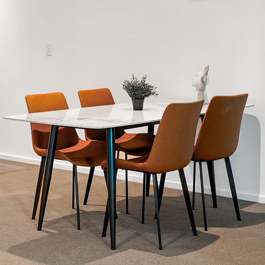 Stone Dining Table Set - PEIYITAO FURNITURE 