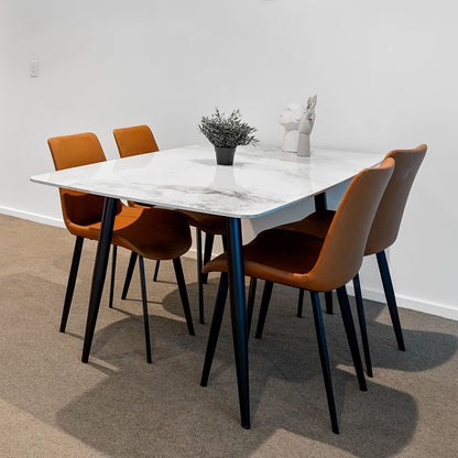 Stone Dining Table Set - PEIYITAO FURNITURE 