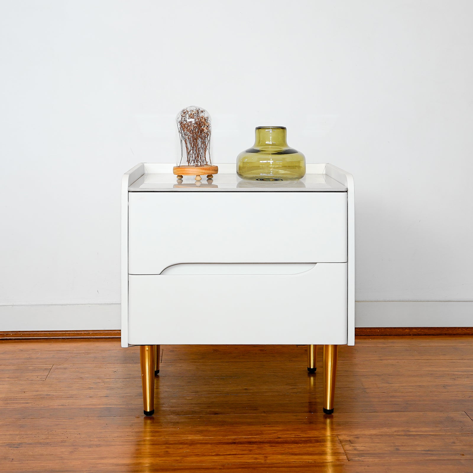 White bedside table - PEIYITAO FURNITURE