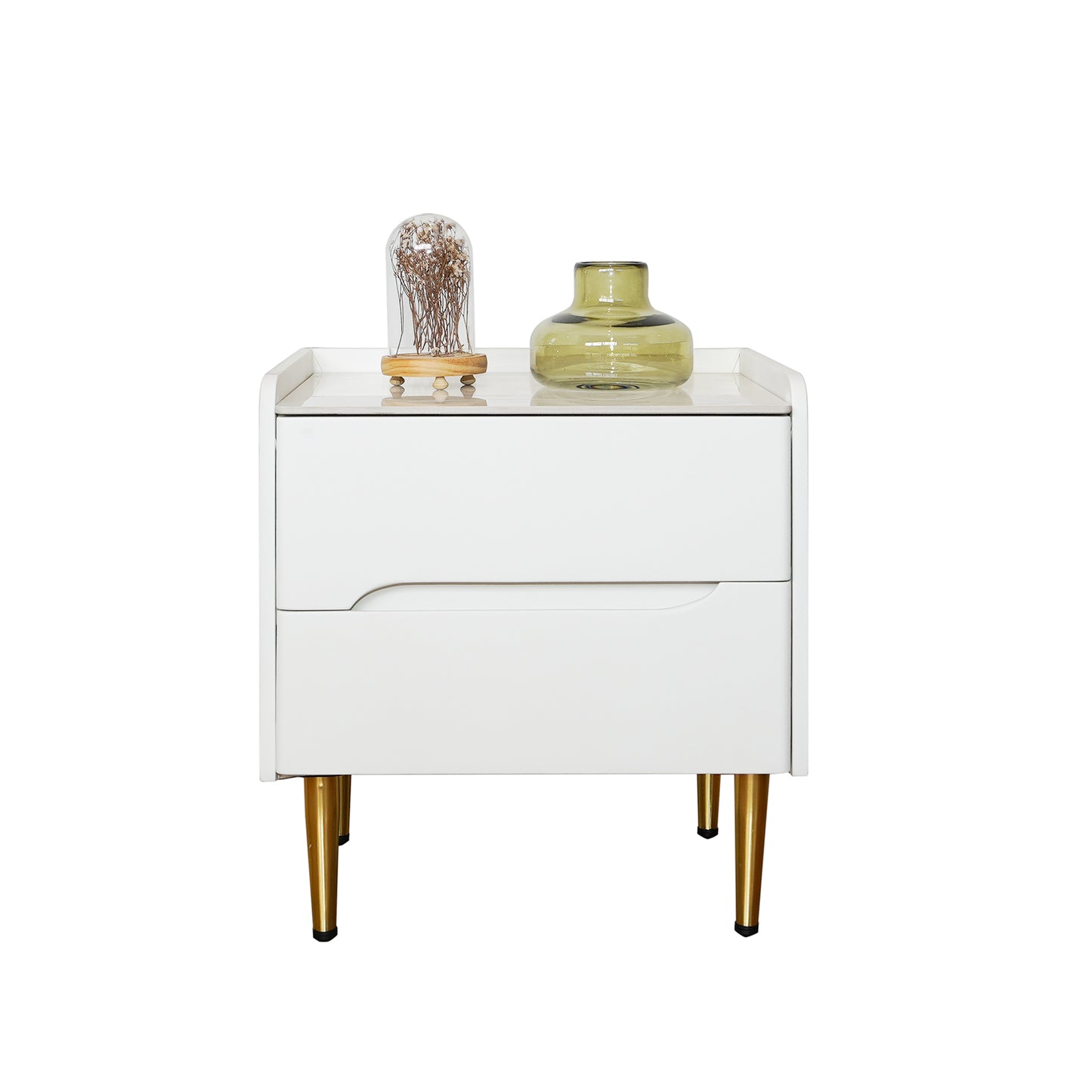 White bedside table - PEIYITAO FURNITURE